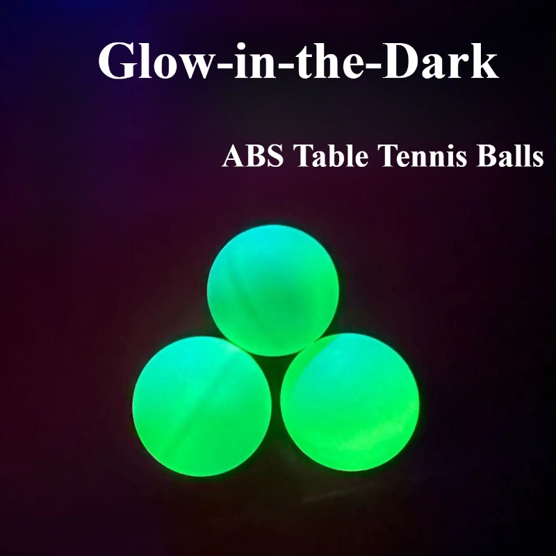Desk Setup Dark - Leuchtende Tischtennisbälle, im Dunkeln leuchtende Bälle