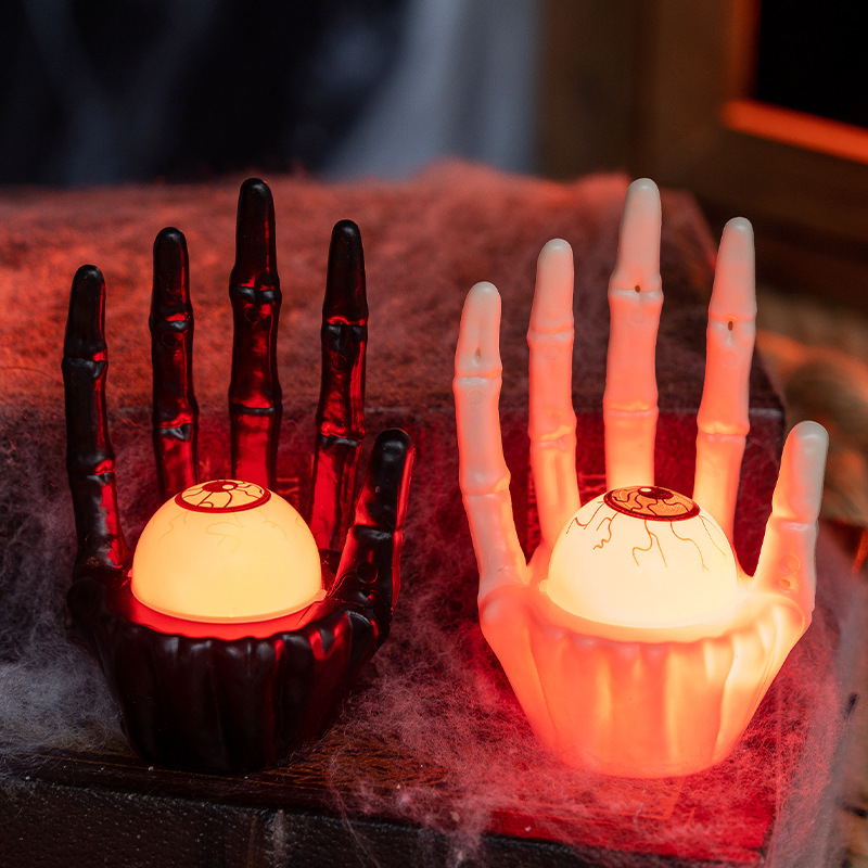 Desk Setup Design - 1–10 Stück Halloween-Party-Tischdekoration, Requisite, Kürbis-Licht, Geisterhand