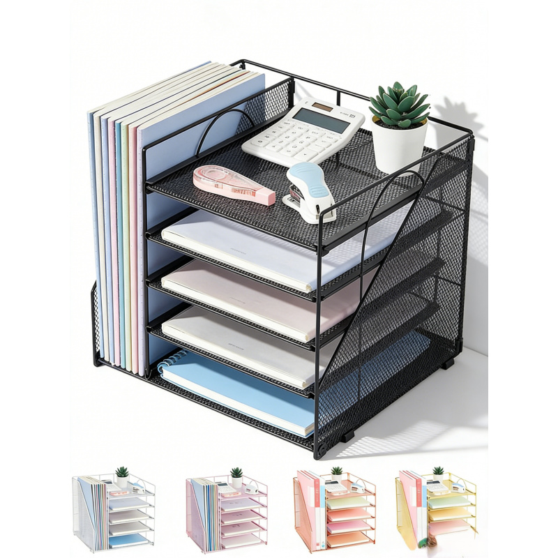 Desk Setup Design - 5 schicht Papier Datei Rack Büro