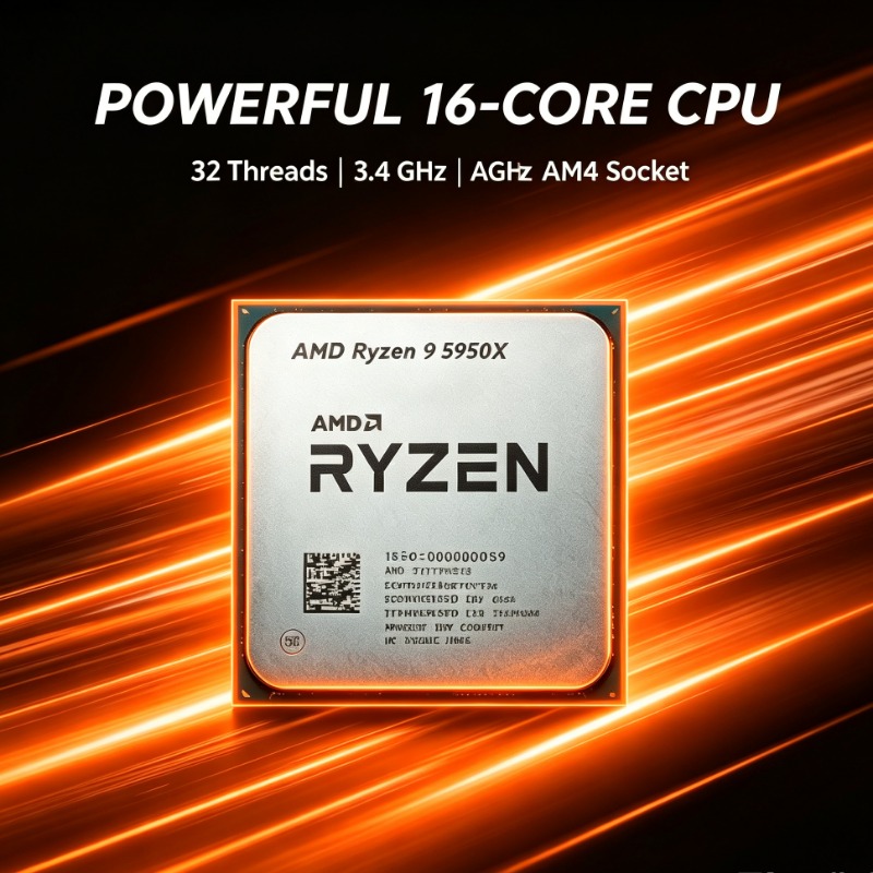 Amd Cpu Ryzen 9 - Ryzen 9 5950X 16-Kern Hochleistungs-Desktop-CPU Sockel