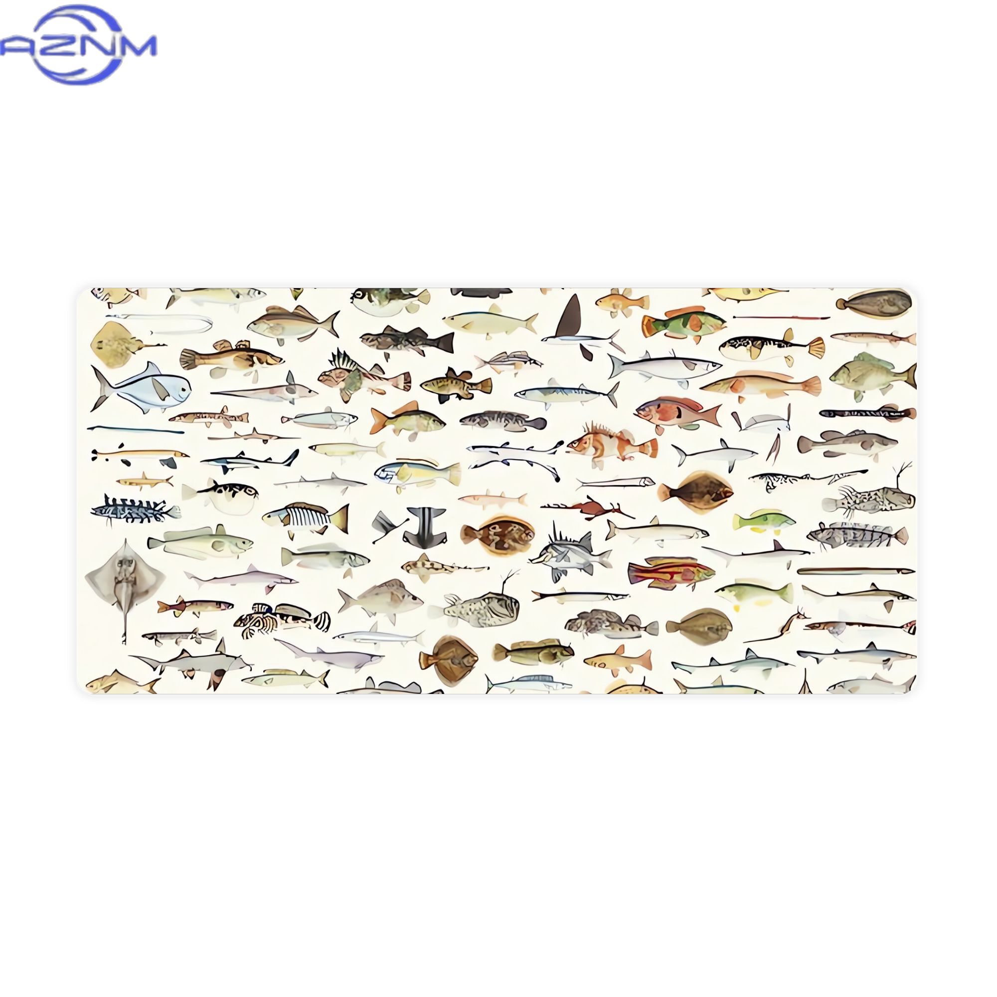 Desk Setup Corner - Fisch-Schreibtischmatte für Stimmungsbeleuchtung an Schreibtischen oder