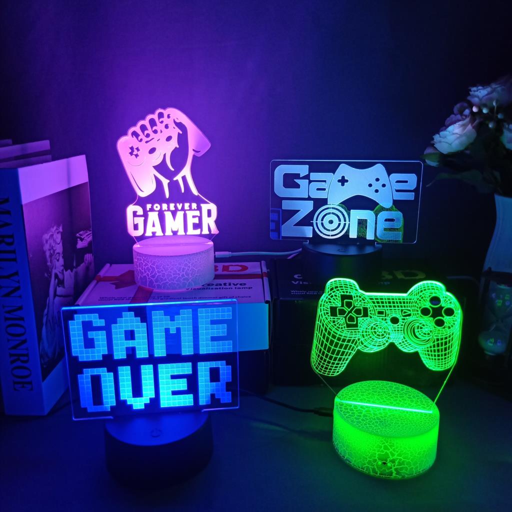 3D Nacht Lampe Gaming Zimmer S – Desk Setup Kids Bewertung und Preis