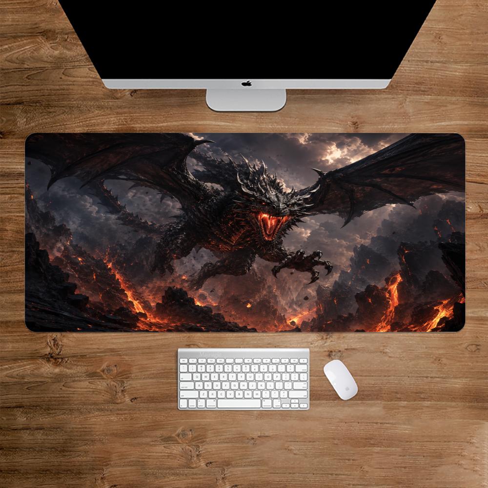 Feuriger Drachen Mauspad Schre – Desk Setup Gaming And Work Bewertung und Preis
