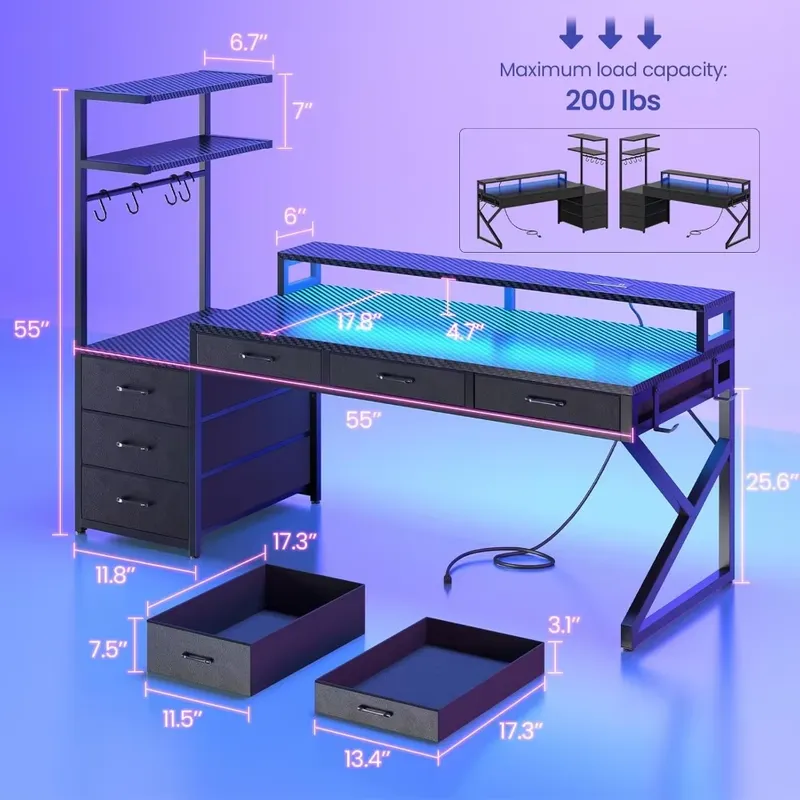 55 Zoll Gaming-Schreibtisch mi – Desk Setup Corner Bewertung und Preis