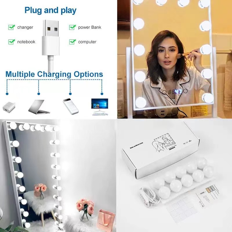 LED-Lichtpaste, Spiegel, Make- – Desk Setup Modern Bewertung und Preis
