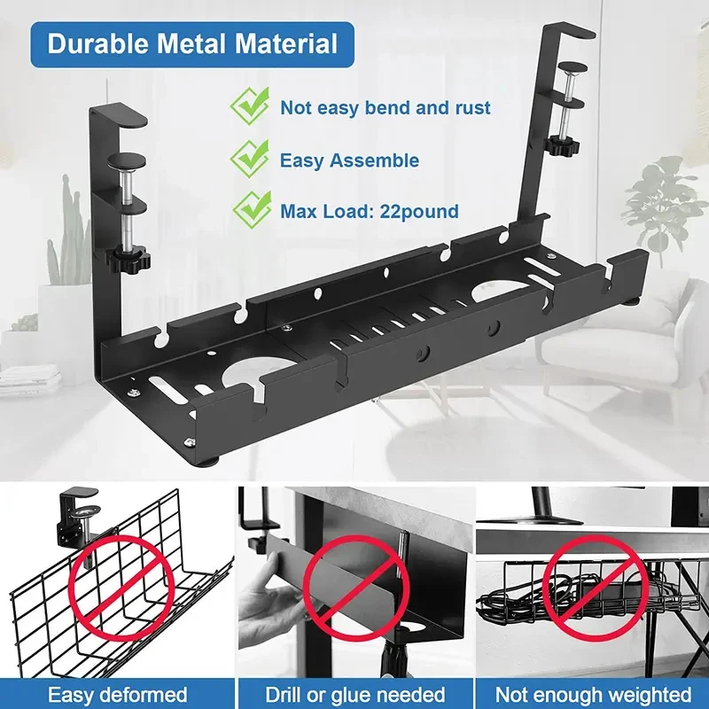 Untertisch-Teleskop-Aufbewahru – Desk Setup Organizer Bewertung und Preis