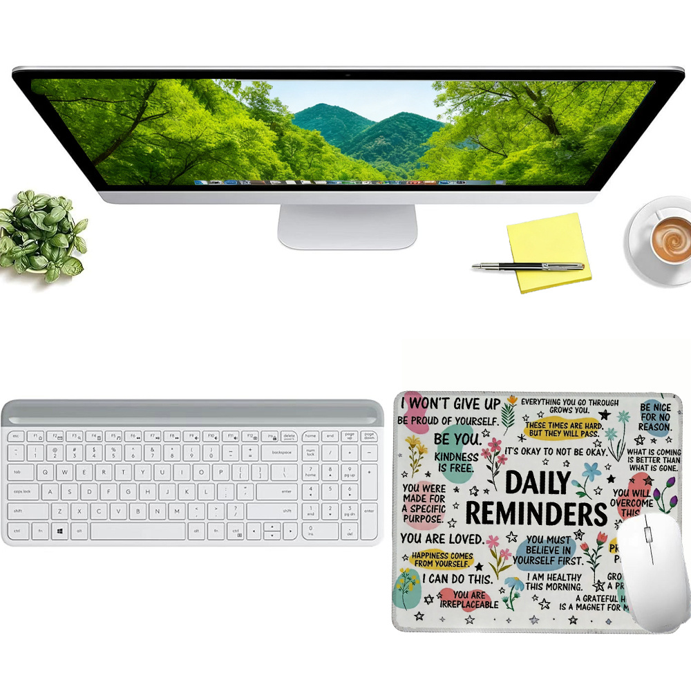 Stilvolles Affirmations-Mauspa – Desk Setup Gaming And Work Bewertung und Preis