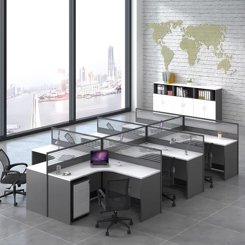 Weißer Büroschreibtisch für 2, – Desk Setup Corner Bewertung und Preis