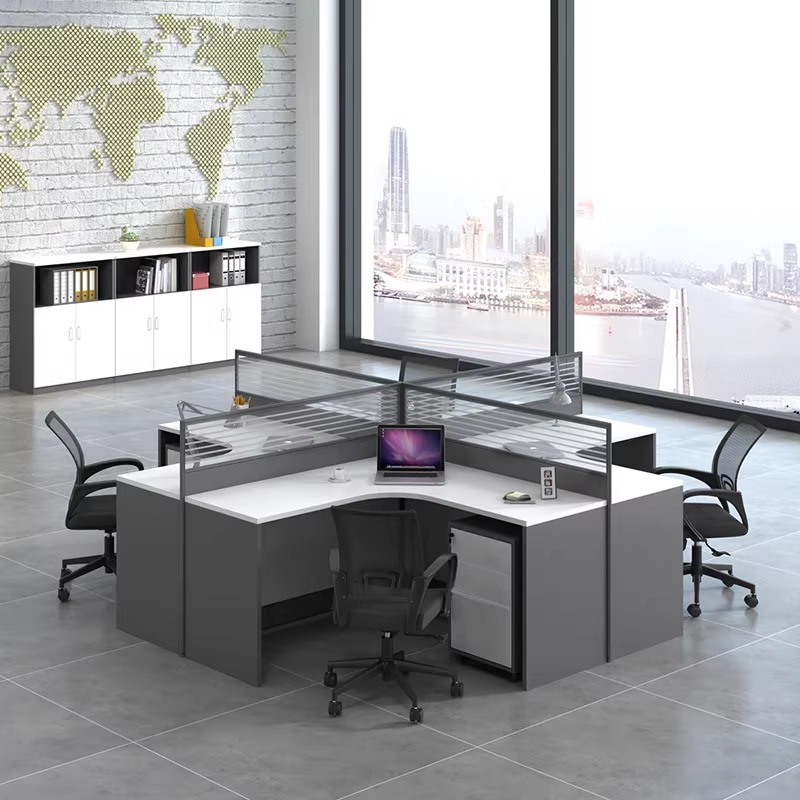 Weißer Büroschreibtisch für 2, – Desk Setup Corner Bewertung und Preis