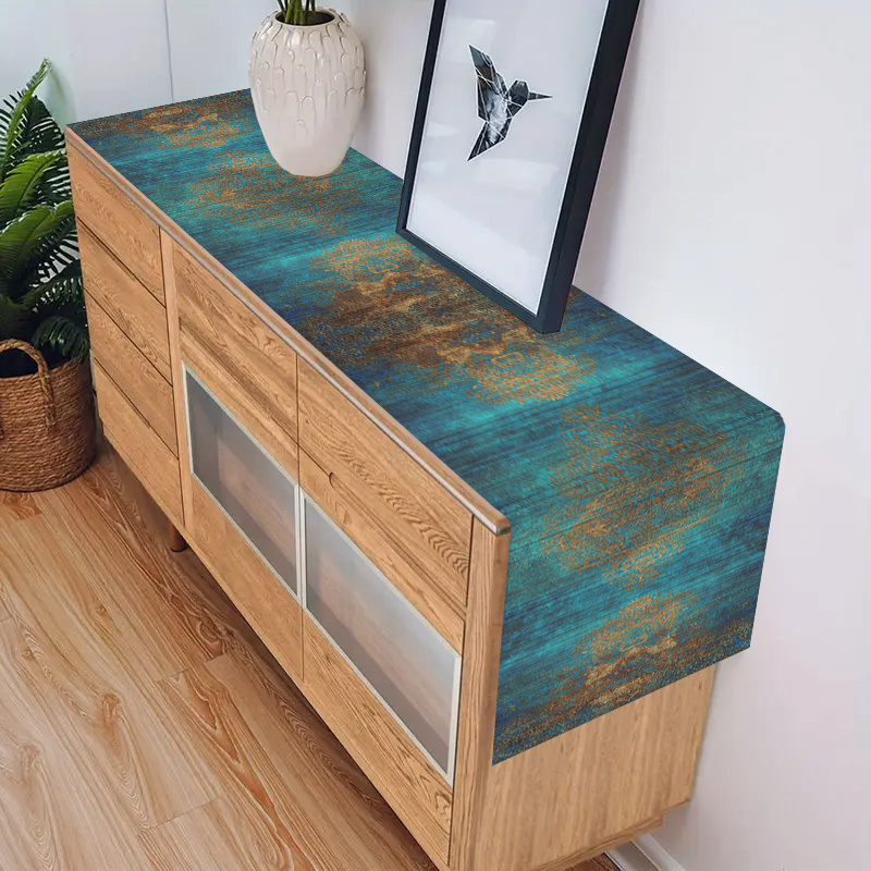 Dunkelblauer, gewebter Retro-T – Desk Setup Dark Bewertung und Preis