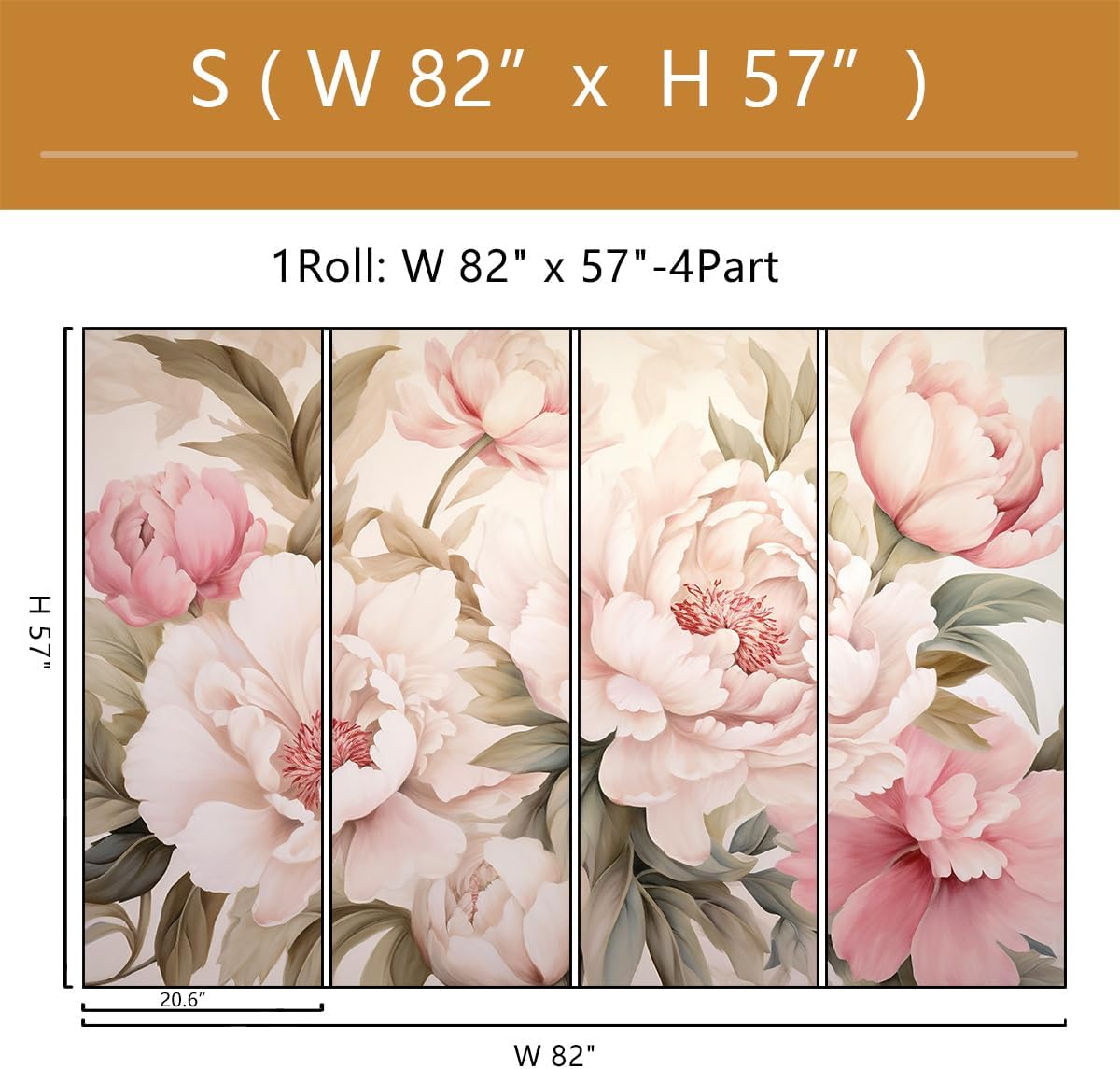 Elegante Pfingstrosen-Blumen-W – Desk Setup Modern Bewertung und Preis