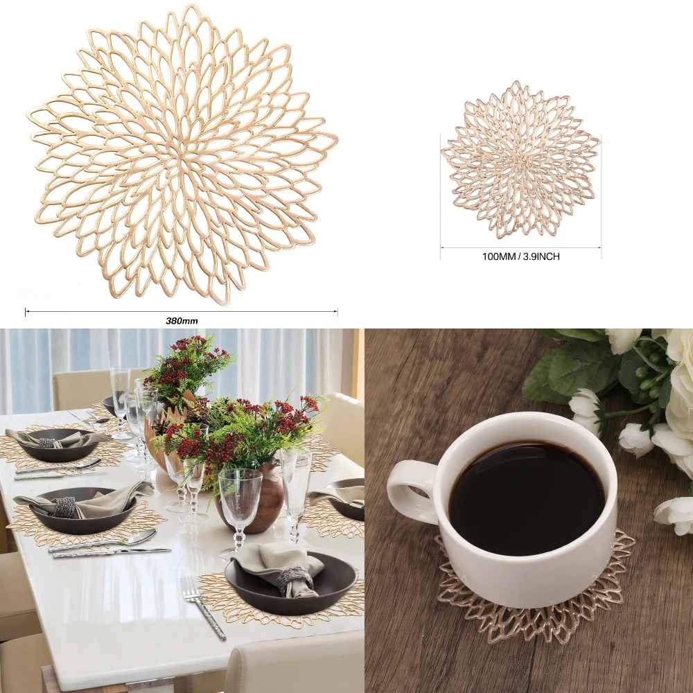 4er-Set Metallic-Tischsets, Vi – Desk Setup Design Bewertung und Preis