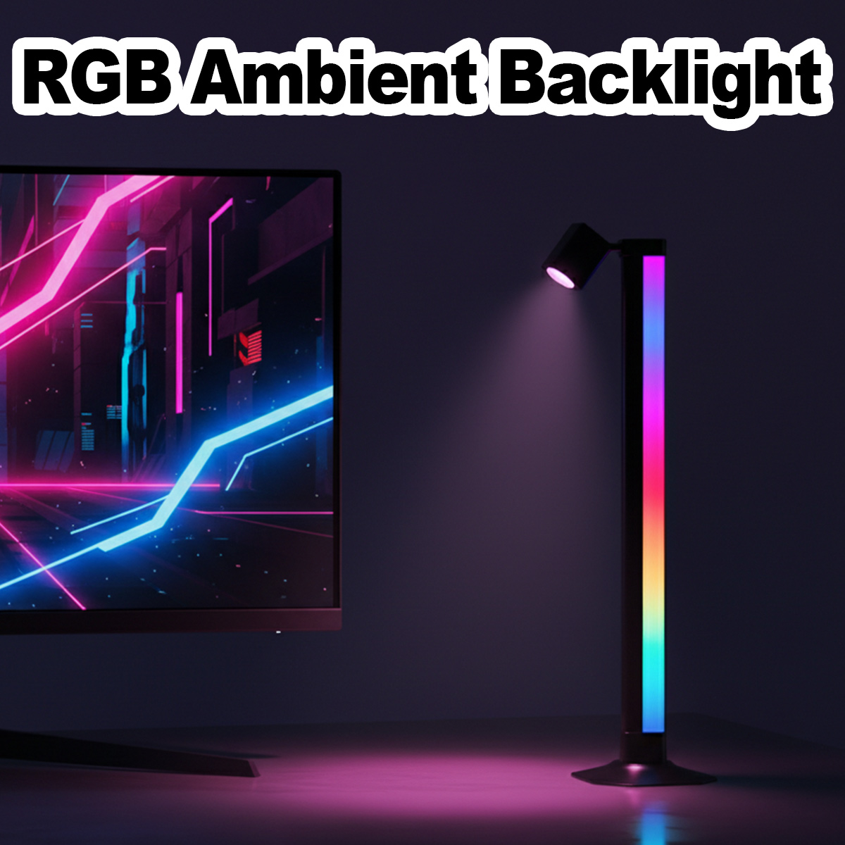 Smarte LED-Lichtleiste RGB mit – Desk Setup Bedroom Bewertung und Preis