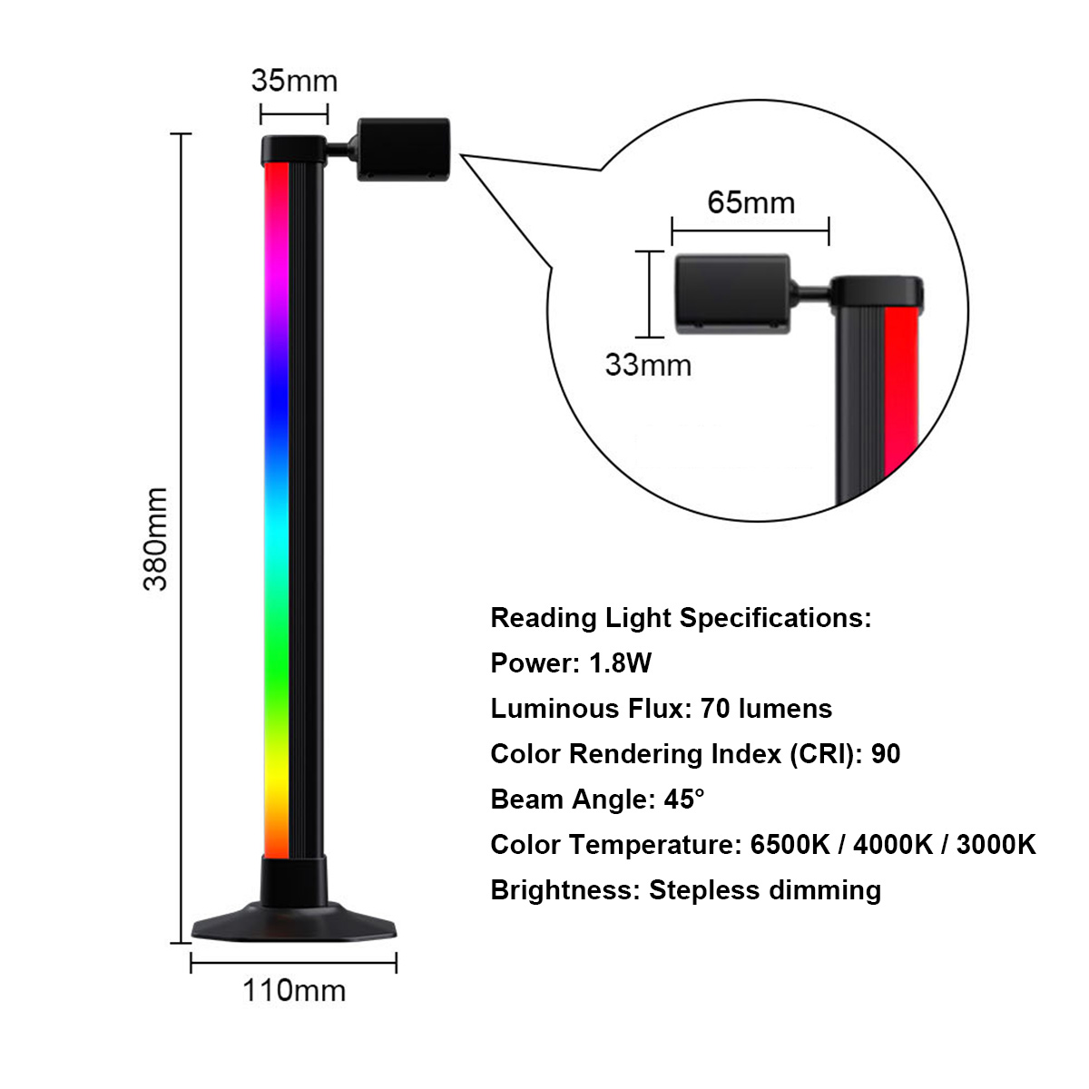Smarte LED-Lichtleiste RGB mit – Desk Setup Bedroom Bewertung und Preis