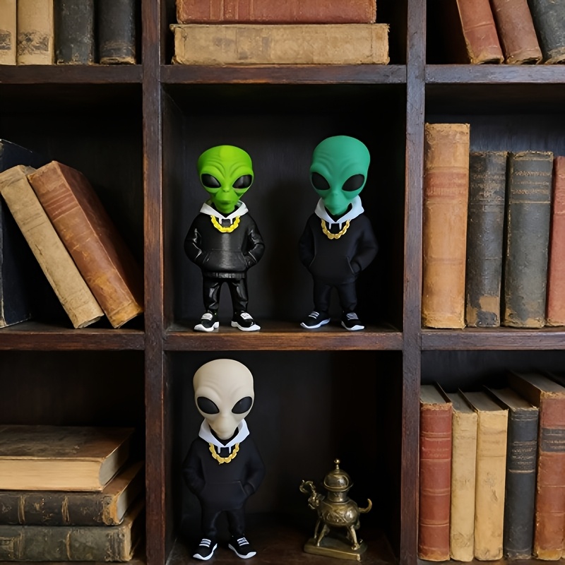 1 Stück grüne Alien-Figur mit  – Desk Setup Design Bewertung und Preis
